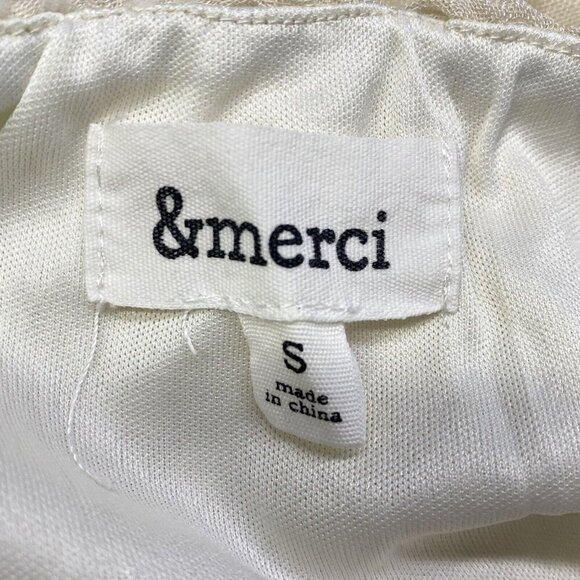 &MERCI Women Dress Size S Ivory Swiss Dot Pom Pom Maternity Sleeveless hg-30 - Picture 16 of 16